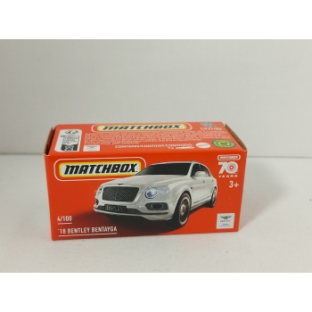 Matchbox 1:64 Power Grab - Bentley Bentayga 2018 white